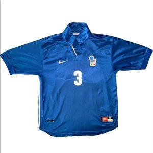 [SOLD] France 1998 World Cup - Italy Nike Home Football Jersey - #3 Maldini